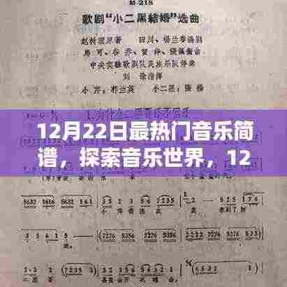 12月22日热门音乐简谱深度解析,探索音乐世界的奥秘