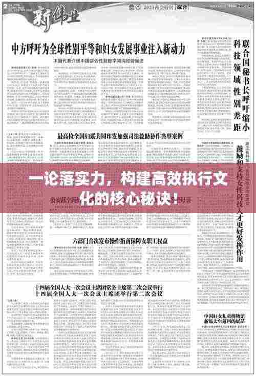 一论落实力,构建高效执行文化的核心秘诀!