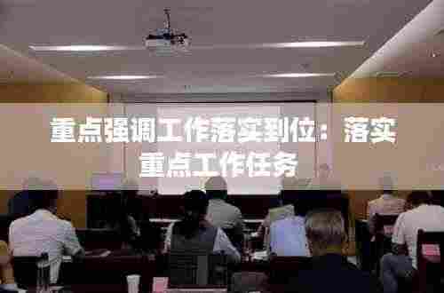 重点强调工作落实到位:落实重点工作任务