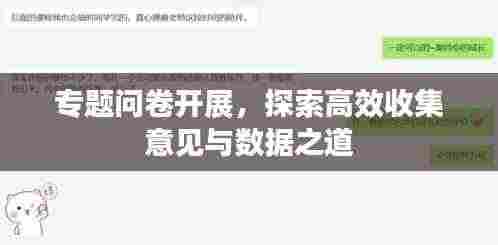 专题问卷开展,探索高效收集意见与数据之道