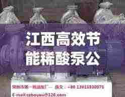 江西高效节能稀酸泵公司:江西高效节能稀酸泵公司地址