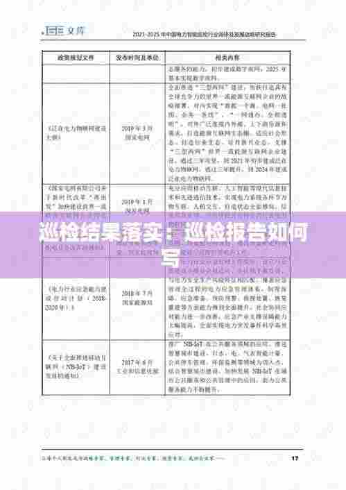 巡检结果落实：巡检报告如何写 