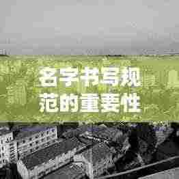 名字书写规范的重要性及应用解析