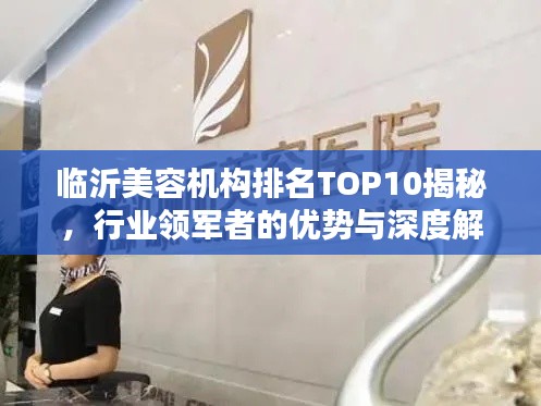临沂美容机构排名TOP10揭秘,行业领军者的优势与深度解析